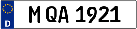 Trailer License Plate